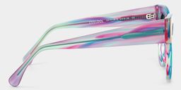 Minfia Blue Purple Square Sunglasses4