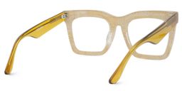 Porsha Square Yellow Glasses4