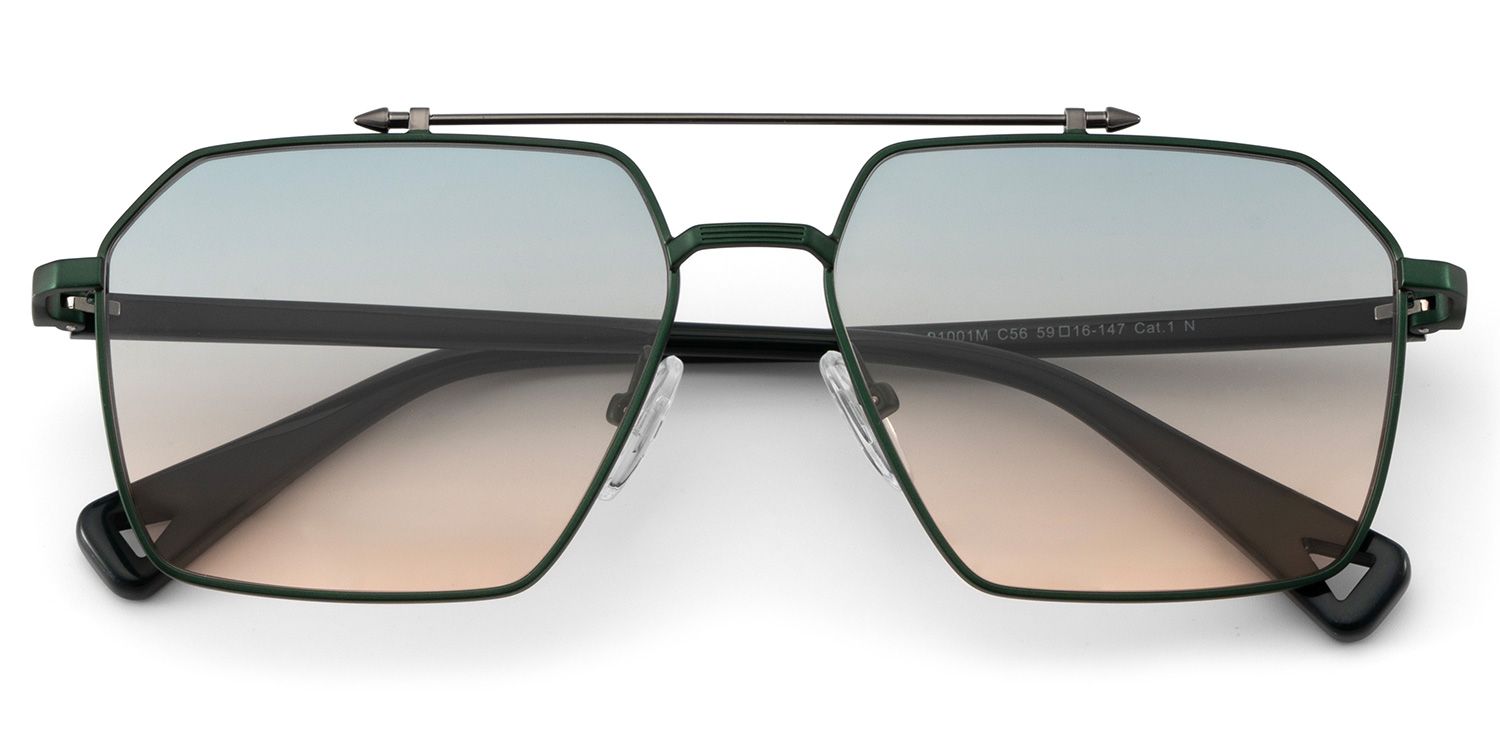 Casablanca Green Aviator Sunglasses Online | Zeelool2