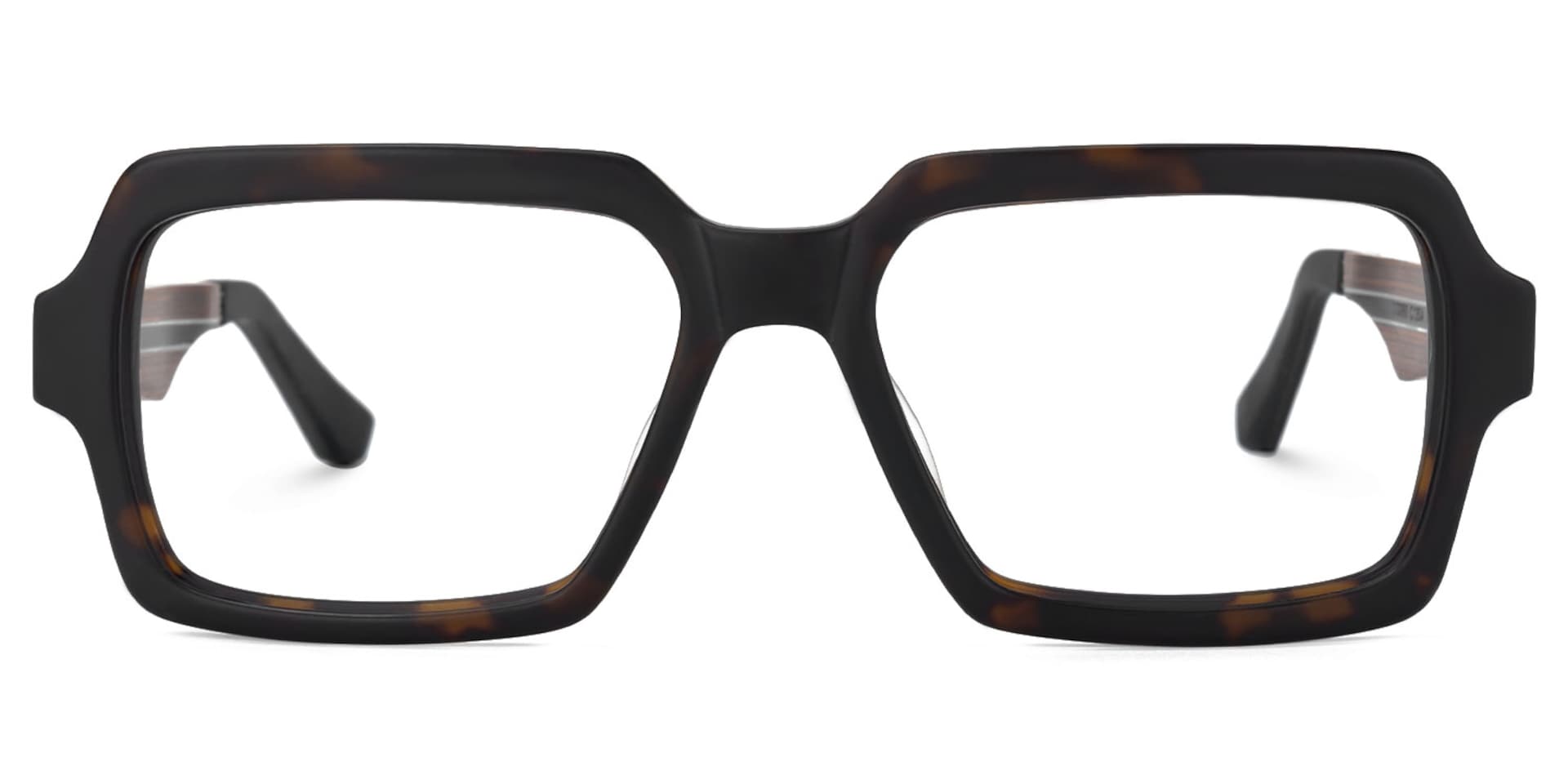 Bentley Square Tortoise Eyeglasses with Mixed Materials -Zeelool0