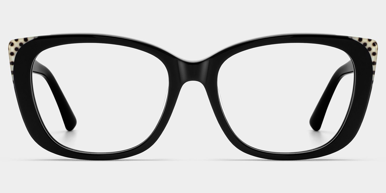 Madeline Cat eye Black Frame Glasses for Women | ZEELOOL1