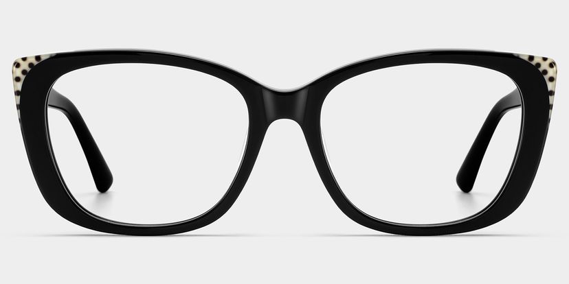 Madeline Black Cat-eye Glasses