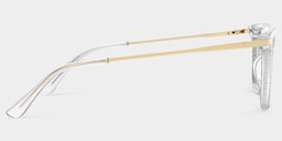 Selena Rectangle Clear Glasses4