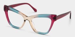 Saucie Cateye Multicolor Glasses2