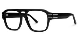 Haque Aviator Black Glasses1