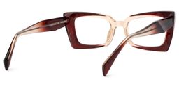 Bueghly Rectangle Beige-Red Glasses3