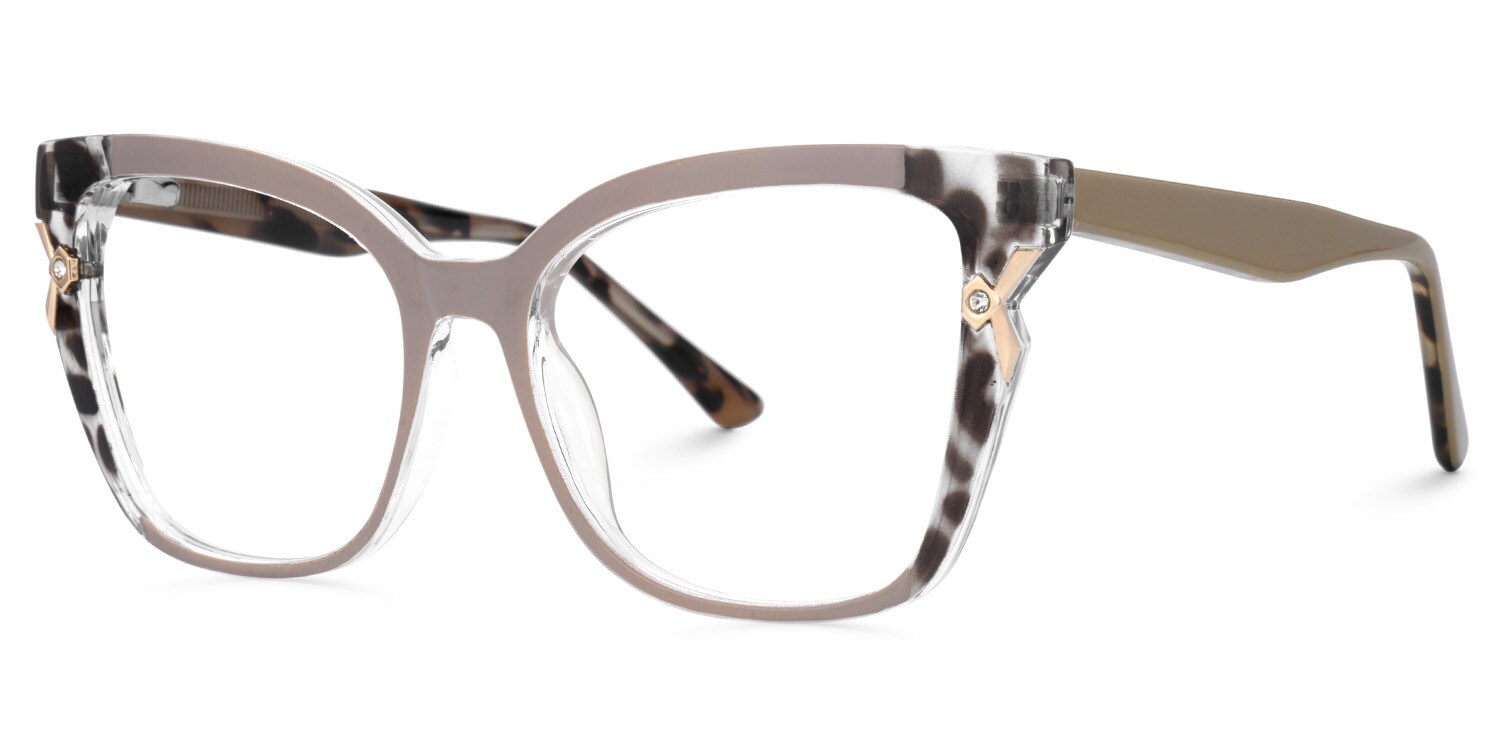 Pink Cat eye Glasses for Oval Face | Zeelool1