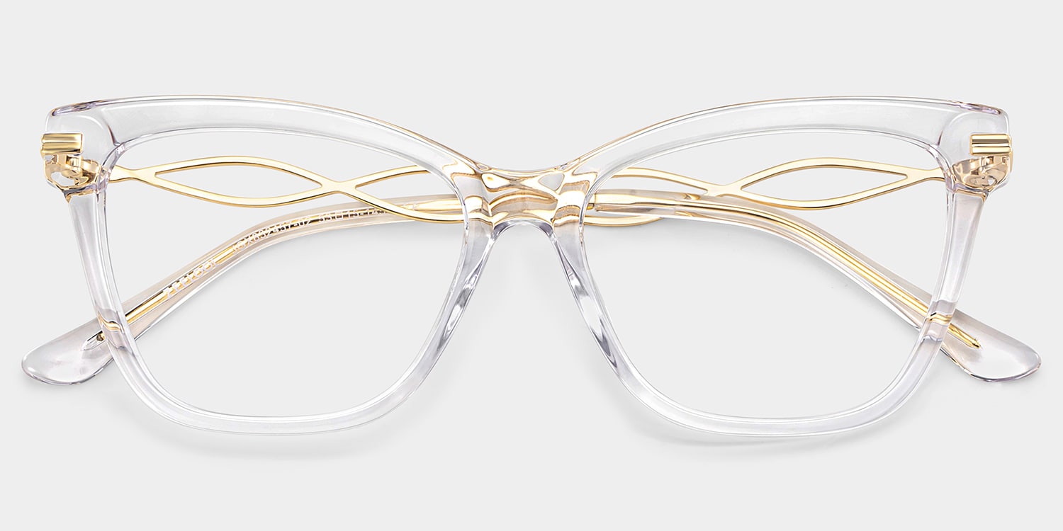 Mason Cat eye Crystal Glasses2