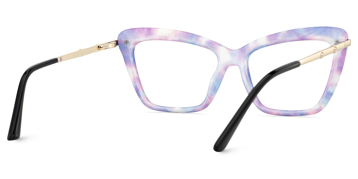 Juliet Cateye Purple TR90 Frame Glasses | Zeelool Optical5