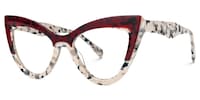 Sommer Cateye Red Glasses1