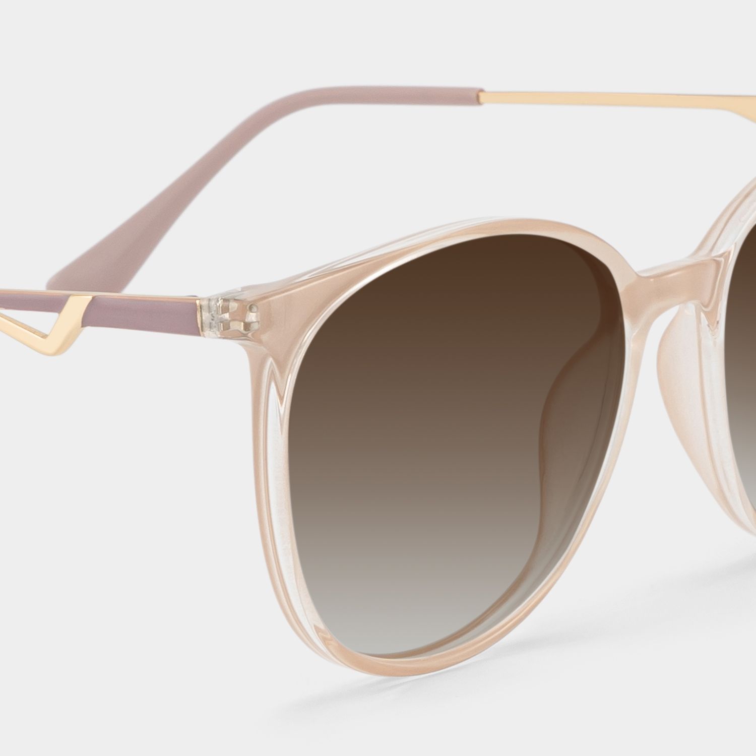 Chanty Mixed Pink Round Frame Sunglasses | ZEELOOL4
