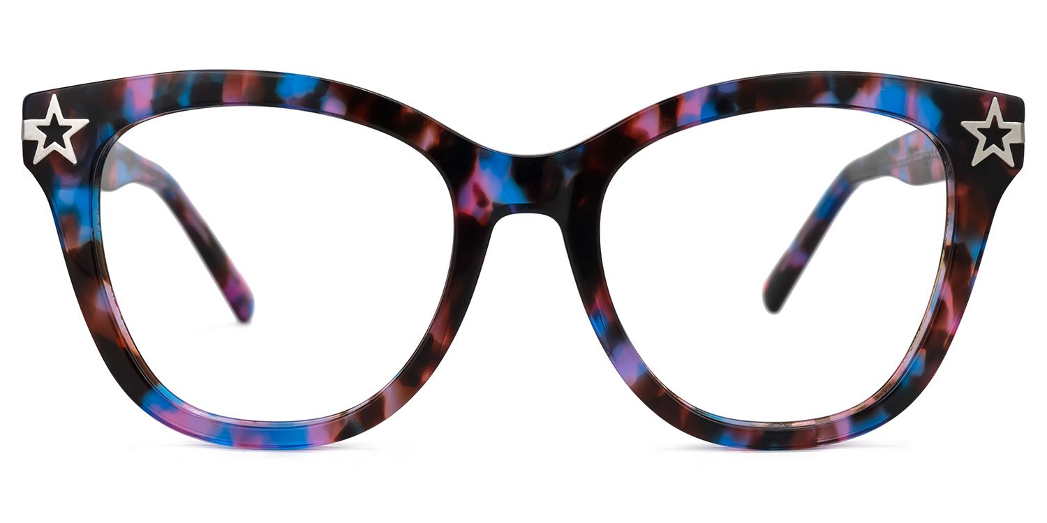 Cateye Kathleen Floral Glasses deals -Zeelool Glasses0