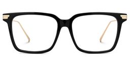 Viixen Rectangle Black Glasses0
