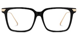 Viixen Rectangle Black Glasses0