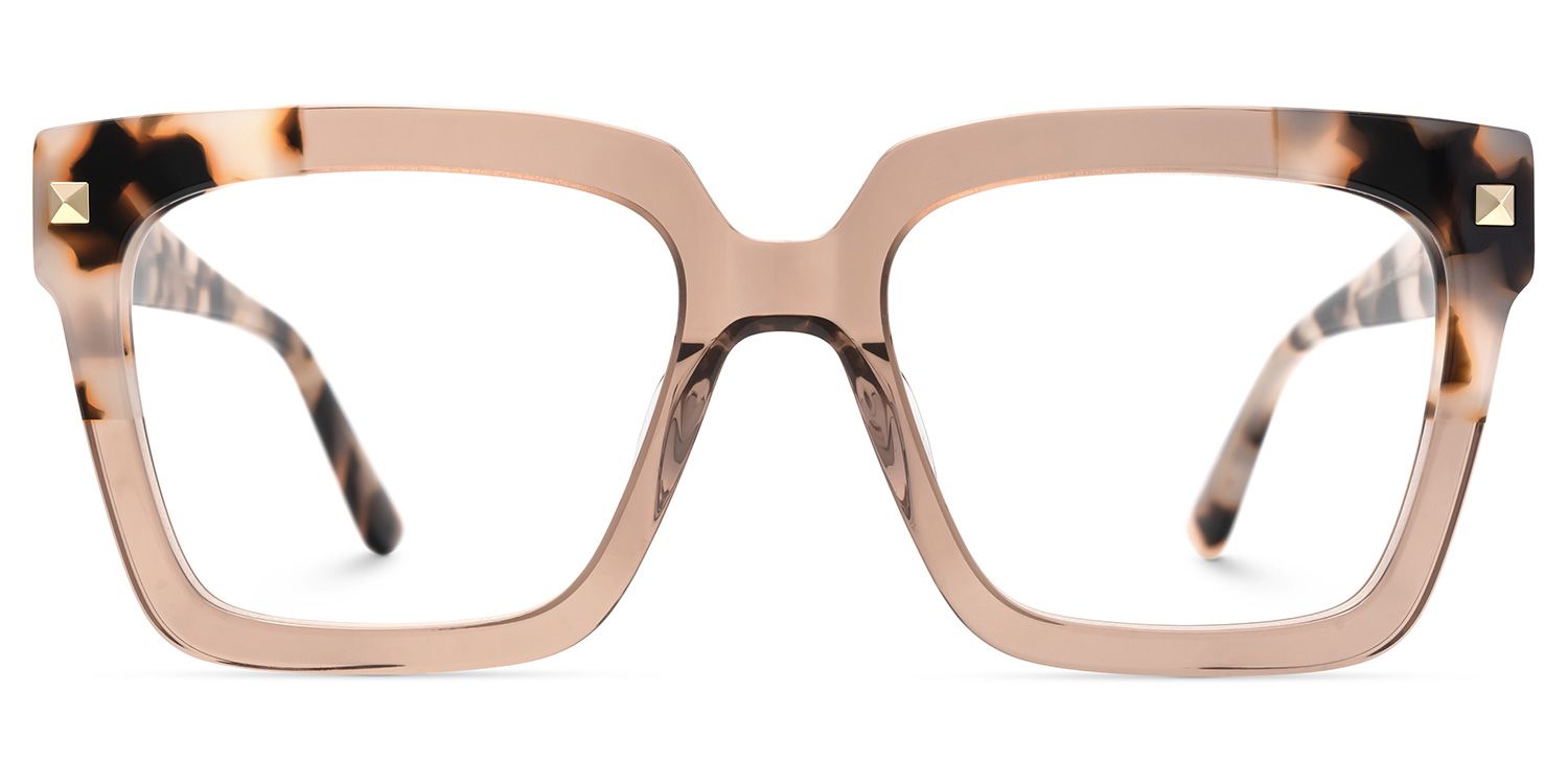 Glendalis Square Beige Frame Eyeglasses for Women | Zeelool0