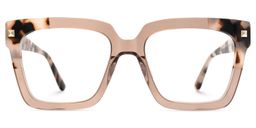 Glendalis Square Beige Glasses0