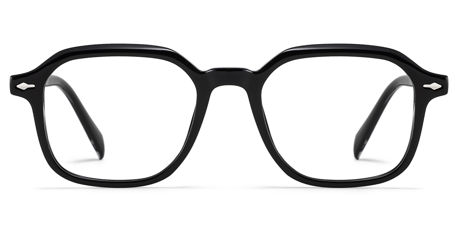Josh Black Frame Glasses with Rectangle Frame Online | ZEELOOL