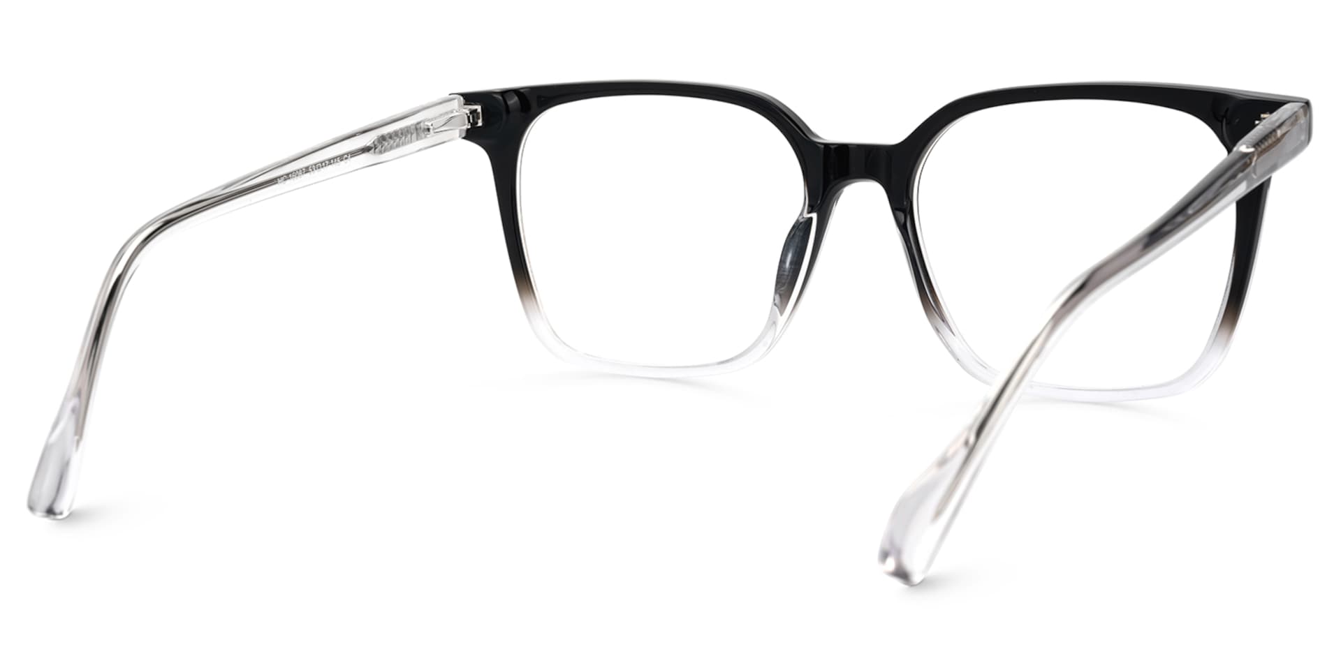 Square Black Gradient Crystal Acetate Eyeglasses Frames4