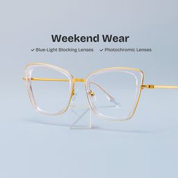 Rosalie Butterfly Clear Glasses0