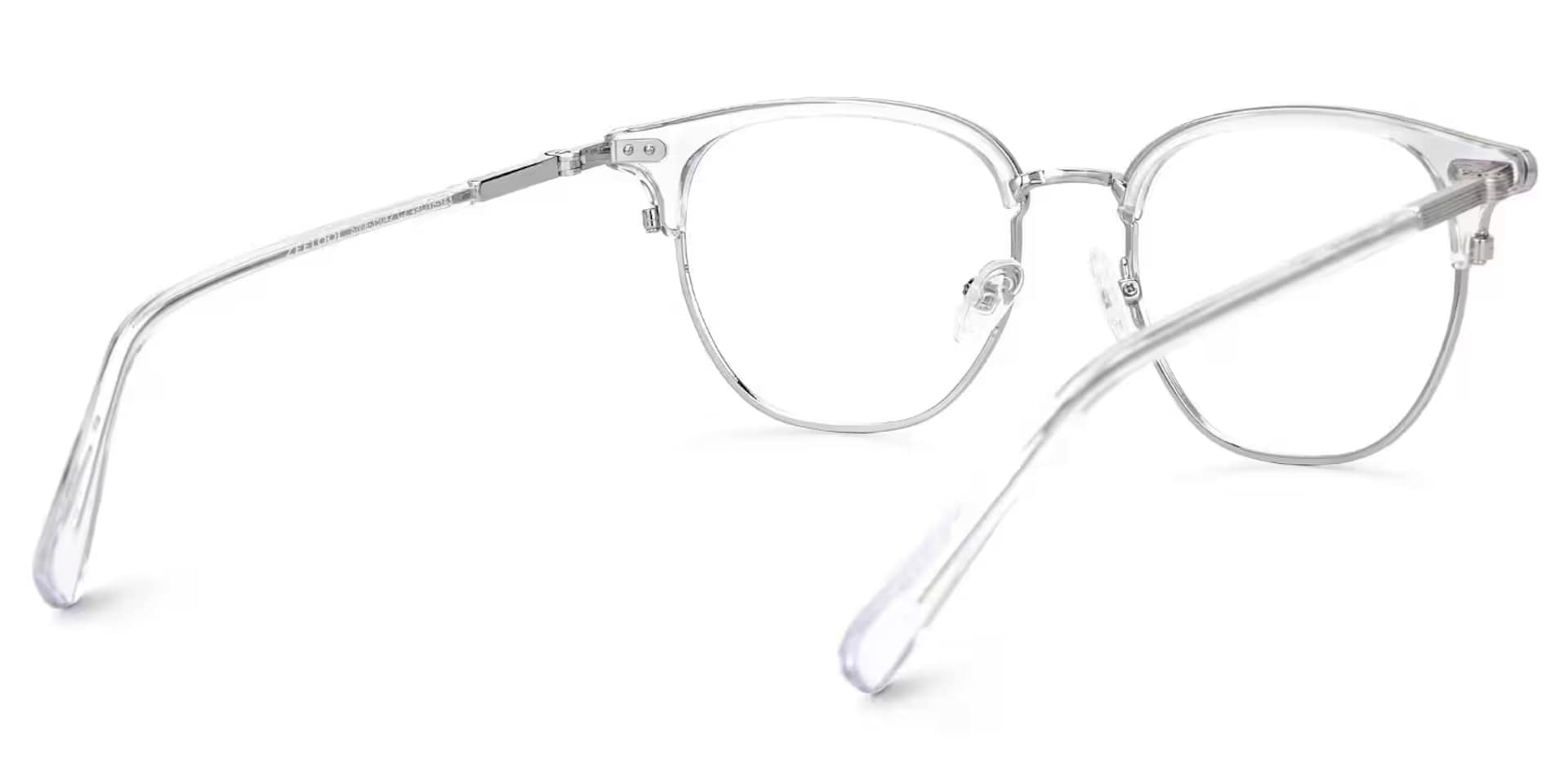 Crystal Mixed-Materials Geometric Eyeglasses- Geno3