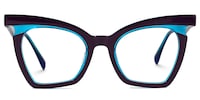Aubrey Cateye Blue Glasses0