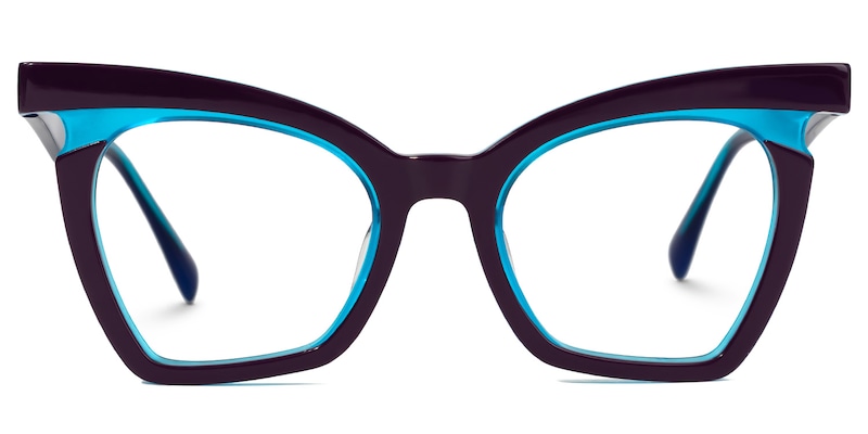 Aubrey Cateye Blue Glasses0