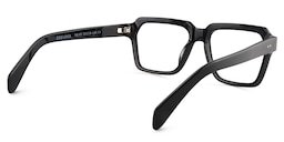 Cally Square Black Glasses5