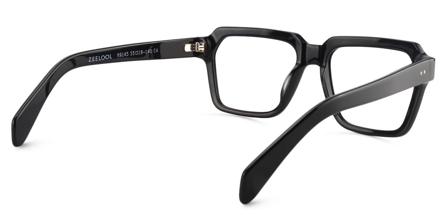 Cally Square Black Glasses5