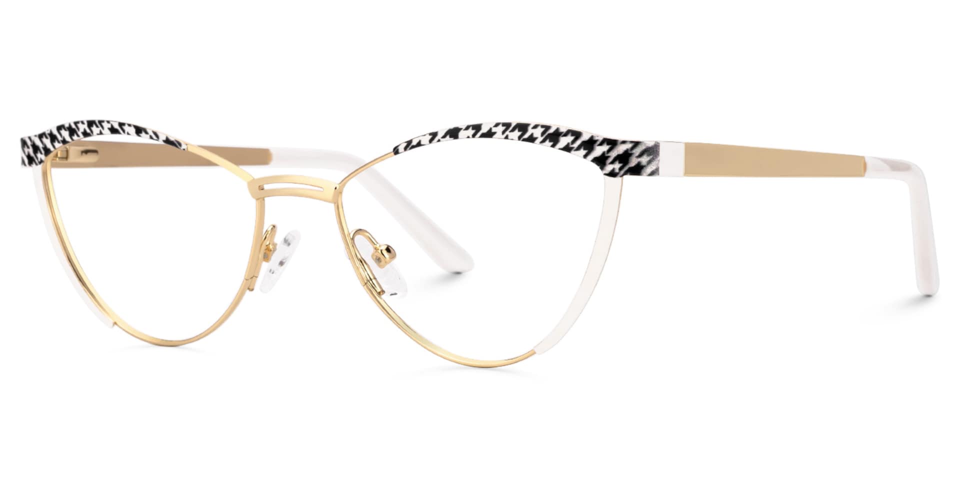 New Black-White Color for Sydney Metal Eyeglasses  | Zeelool Optical1