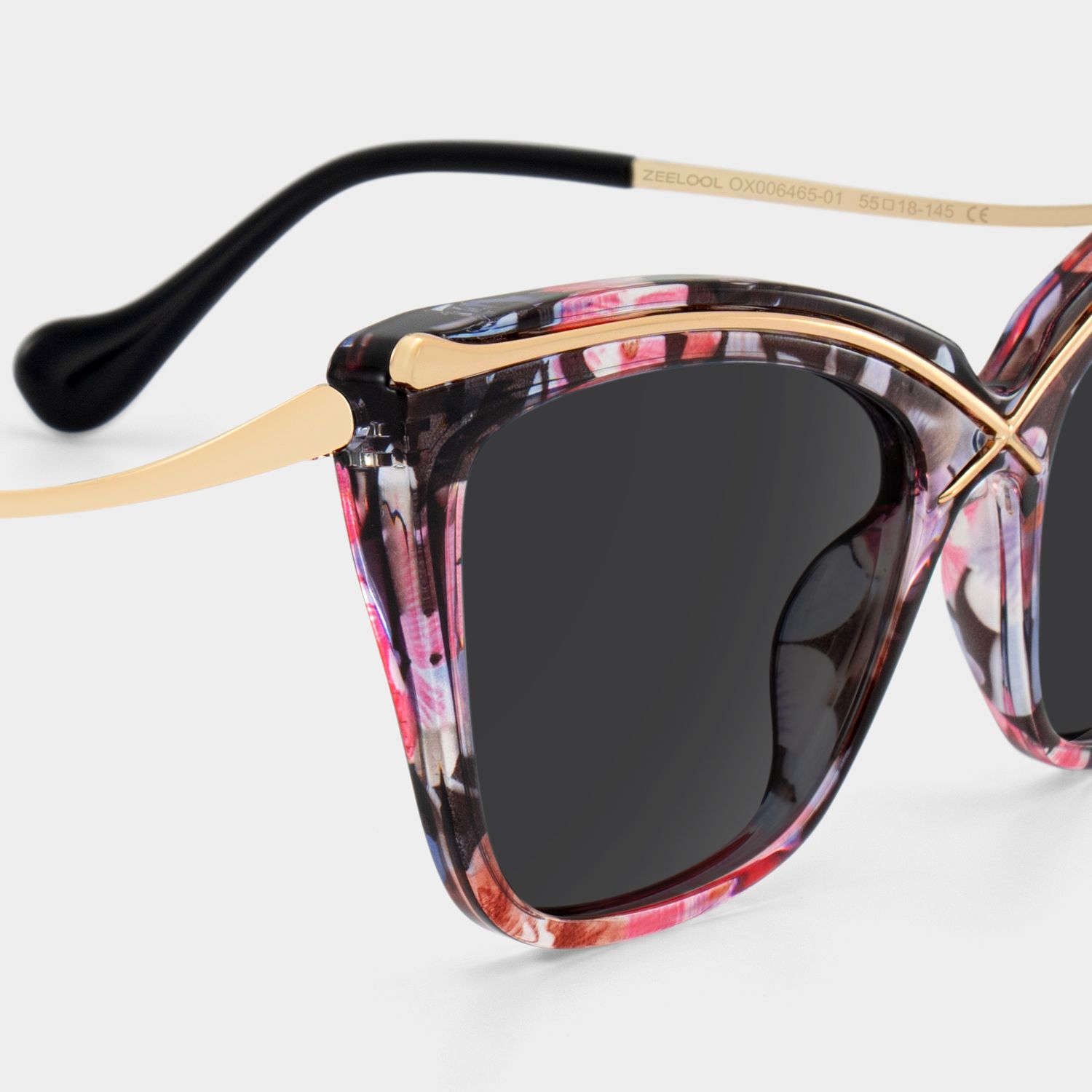 「Light Mellow Sunshine」 Winston Butterfly Floral Sunglasses | Zeelool Glasses