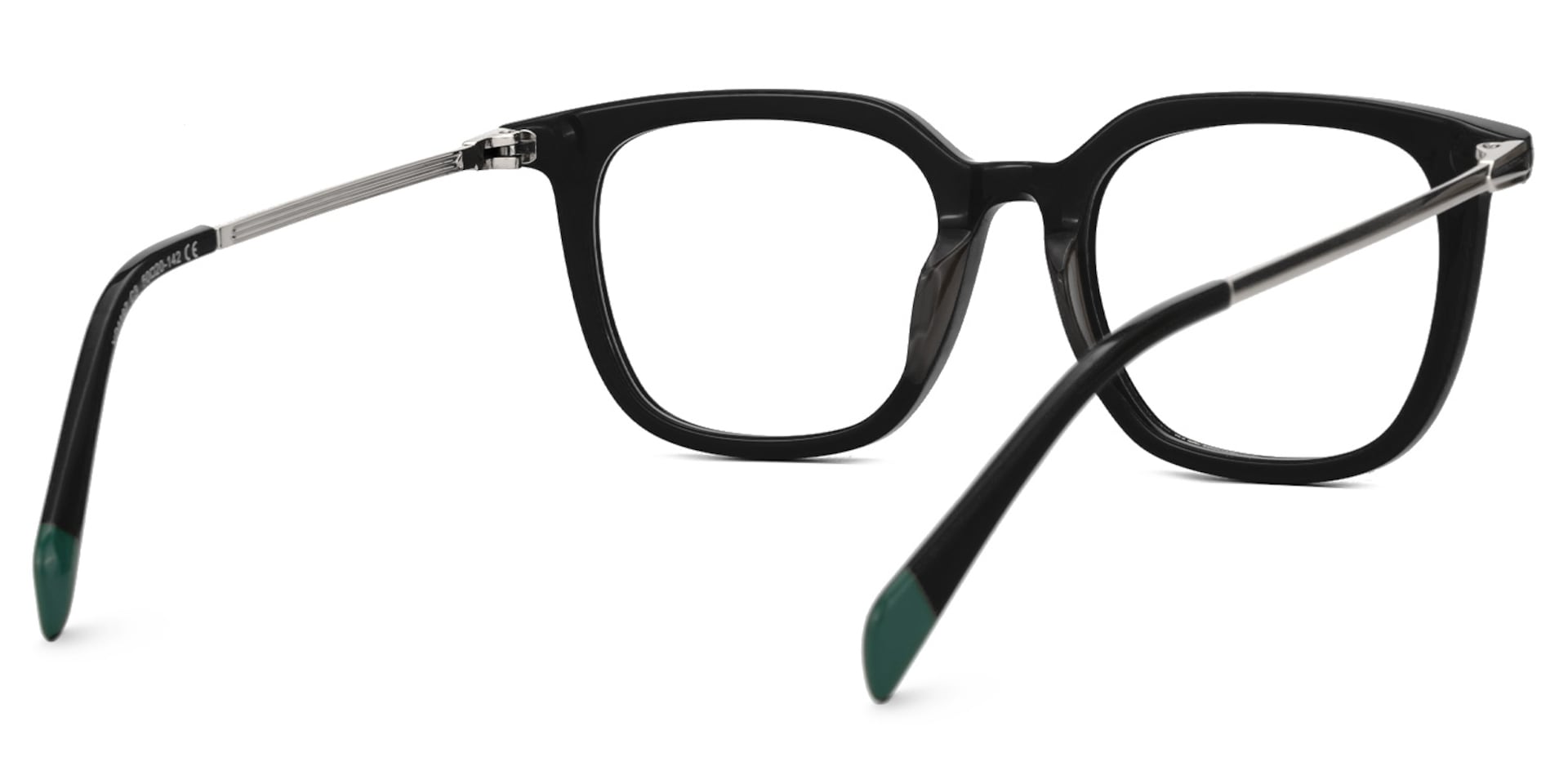 Bodali Mixed-Materials Square Black Frame Glasses | Zeelool3