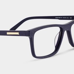 Daniel Dark Blue Rectangle Glasses5