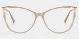 Yomary Khaki Cat eye Glasses1