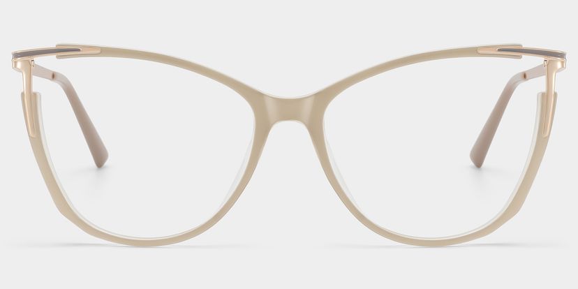 Yomary Khaki Cat eye Glasses
