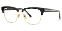 Ellis Browline Black Gold Glasses4