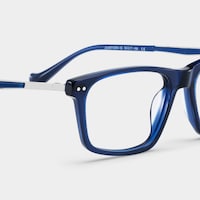 Cozy Rectangle Blue Glasses5