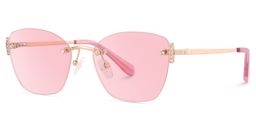 Jaxon Rectangle Rose Gold Glasses2