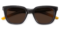 Lyric Black Rectangle Sunglasses2