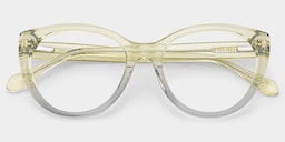 Kiera  Cat-eye Green Glasses2