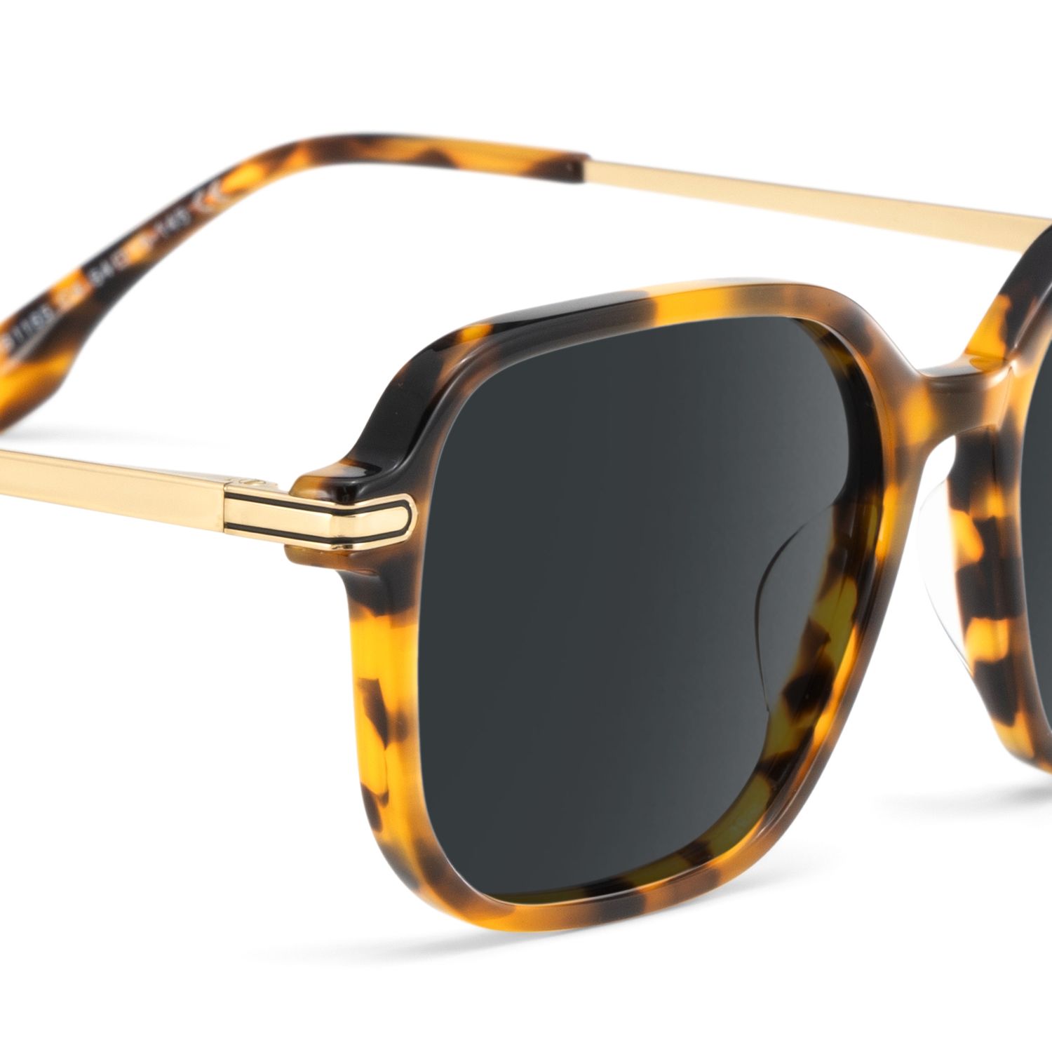 Jetson Tortoise Rectangle Polarized Sunglasses for Driving | ZEELOOL4