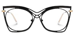 Ballou Butterfly Black Glasses0