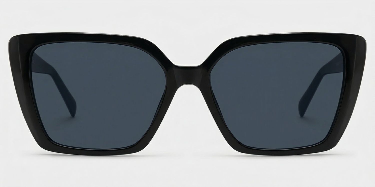 Emery Square Black Prescription Sunglasses | ZEELOOL0