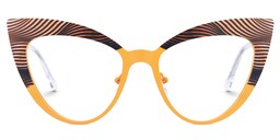 Licona Cateye Yellow Glasses0