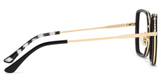 Fiona Square Black Glasses7