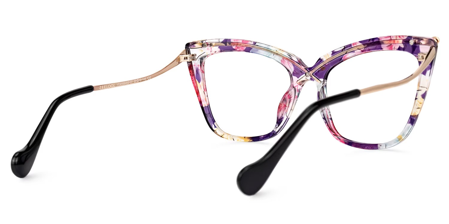 Winston Butterfly Purple-Floral Glasses3