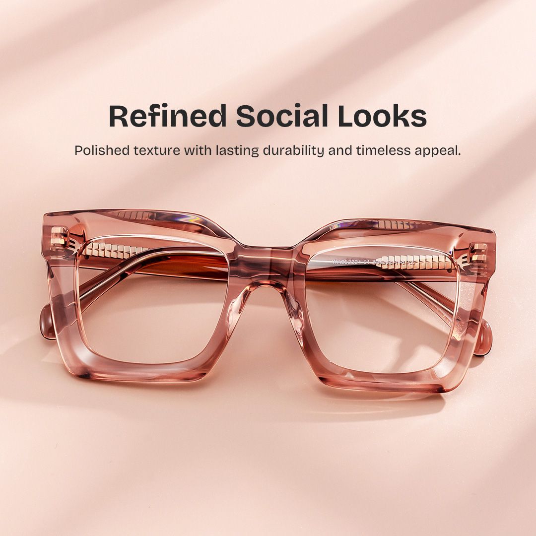 Lobo Square Beige Eyeglasses & Glasses Frames0