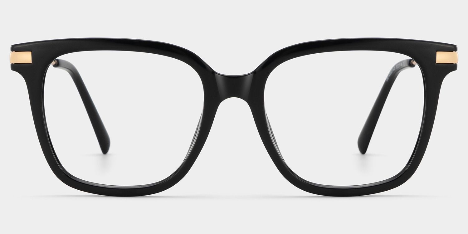 Jacqui Square Black-Frame Glasses for Women and Men | ZEELOOL