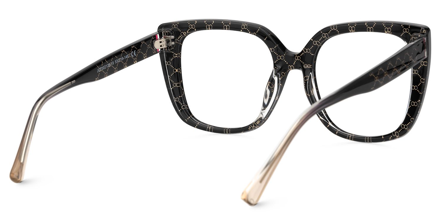 Brenda Black Square Frame Glasses Online | Zeelool Optical3