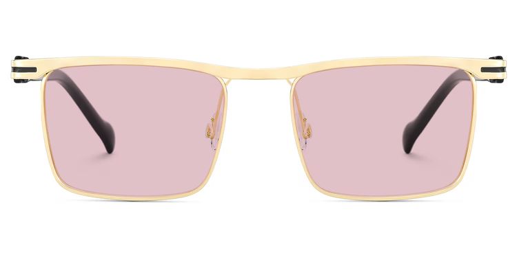 Violet Browline Gold Sunglasses
