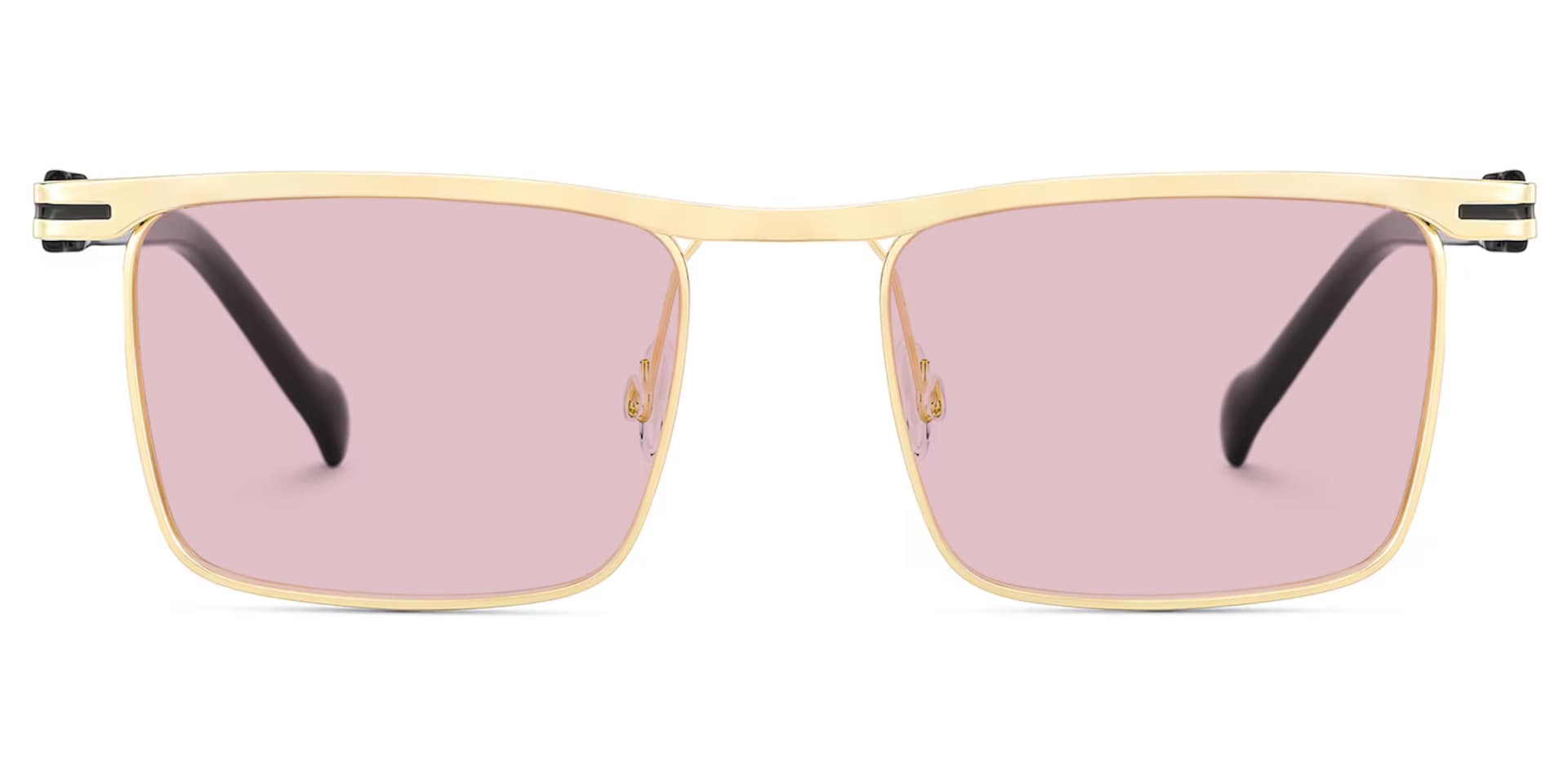 Vintage Metal Glasses With Browline Shape0